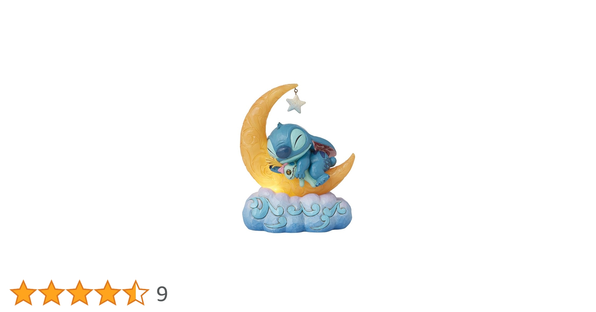 新品【Disney Traditions】スティッチ ムーン スクランプ Stitch and Scrump on LED Moon スティッチ・スクランプ LED